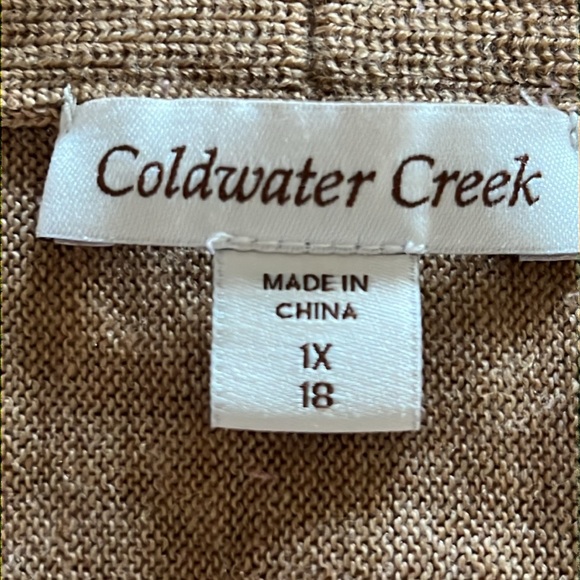 Coldwater Creek Tan Cowl Neck Sweater - Picture 4 of 5